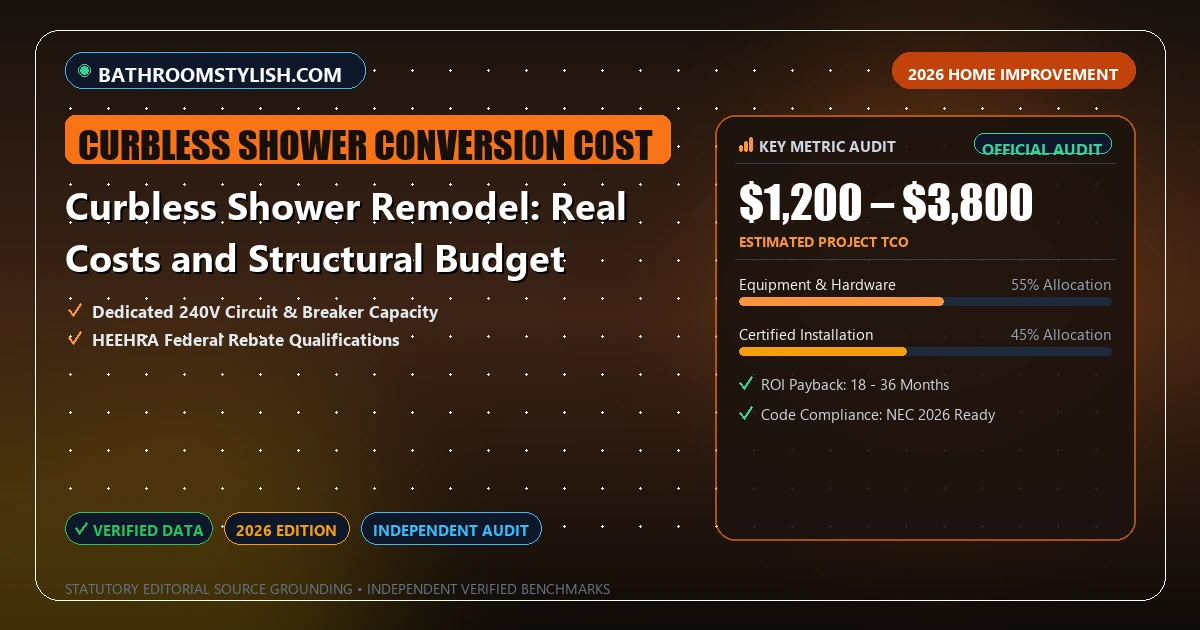 Curbless Shower Remodel: Real Costs and Structural Budget - Analytical Guide and Verified Benchmarks (curbless shower conversion cost)