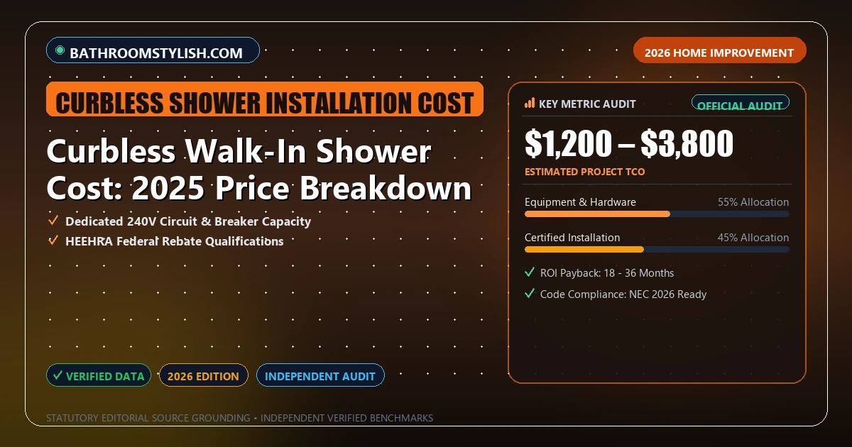 Curbless Walk-In Shower Cost: 2025 Price Breakdown - Analytical Guide and Verified Benchmarks (curbless shower installation cost)